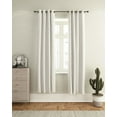 thumbnail image 2 of Furinno Collins Blackout Curtain 52X84 In. 2 Panels, White, 2 of 2