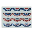 thumbnail image 1 of American Flag Cutting Board, Flag Round Bunting Election Ornament Politic Union Ribbon Event Pattern Print, Decorative Tempered Glass Cutting and Serving Board, Small Size, Blue Red, by Ambesonne, 1 of 1