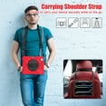 thumbnail image 5 of For iPad Pro 13 M4 2024/iPad Pro 13 M5 2025 Case 13 inch, 360 Hand Strap, Shoulder Strap, Kickstand, Rugged Drop Protection, Red, 5 of 7