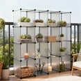 thumbnail image 6 of Cube Shelf 16 Cubes Storage Shelf - Gray Tiered Shelf Bookshelf Closet Organizer for Living Room, Bedroom, Office (Maximum Order), 6 of 9