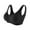 Black, variant on Women's Wireless Jelly Bra Seamless No Underwire Supportive Push Up T-Shirt Bra with W-Shaped Jelly Lift Buttery Soft Breathable Full Coverage Everyday Bra Adjustable Straps, White,XXL