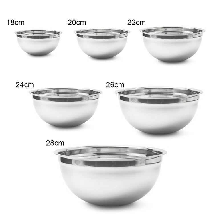 Spectrum Stainless Steel Mixing Bowl for Tossing Salads and Meal Prep (Set  of 4) 19035-078 - The Home Depot