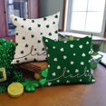 thumbnail image 3 of St Patricks Day Pillow Covers 18x18 Happy St Patricks Day Lucky White Clovers Decor for Green Throw Pillows Covers St Patricks Day Pillow Covers Decor Couch Living Room, 3 of 6