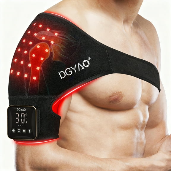 DGYAO 2025 Red Light Shoulder Pad - Body and Muscle Relaxation Cordless Infrared Light Home Use for Women & Men