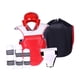 thumbnail image 4 of Conjunto de equipo de protección de Taekwondo para hombre, conjunto de uniforme de Taekwondo, Protector de ingle, ropa de Karate roja para el hogar, XL, 4 of 8