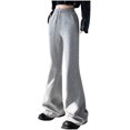 thumbnail image 4 of CaiJunJia No Boundaries Flare Leg Sweatpants for Women High Waisted Baggy Sweat Pants Drawstring Athletic Pants, 4 of 4