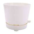 thumbnail image 3 of Maceta de riego automático para plantas con almacenamiento de agua y orificios de drenaje Blanco, 3 of 8