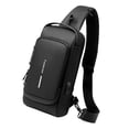 thumbnail image 3 of Contraseña Sling Mochila Antirrobo Multifuncional Ciclismo Pecho Bolsa para Motocicleta Hombres Negro YUNYI BRAND  Deportes, 3 of 8