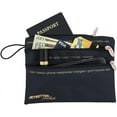 thumbnail image 2 of Miamica 3-Zip Travel Pouch (Navy), 2 of 2