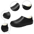 thumbnail image 5 of Women's Men's Garden Shoes with Fleece Lined Waterproof Non Slip Winter Chef Kitchen Clogs Warm Fuzzy Slippers for Indoor And Outdoor, 5 of 7