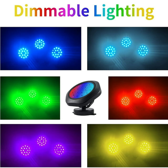 Solar Powered Pond Lights Submersible Led Lights Solar Powered Pond Lights Solar Underwater Pond Lights IP68 Waterproof Submersible LED Lights For Aquarium Garden Pool Fountain