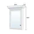 thumbnail image 2 of ANGELES HOME 24"x 30" Bathroom Medicine Cabinet with Mirrors, Wall Mounted Wooden Mirrors Cabinet with 2-Tier Shelves, Large Storage, Anti-Fog Glass Mirror Cabinet, 2 of 8