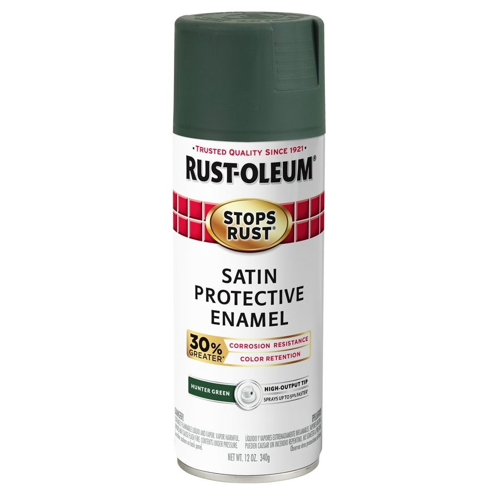 RustOleum Stops Rust Advanced Satin Hunter Green Protective Enamel