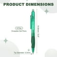 thumbnail image 2 of Uxcell 6 Pcs Stylos Gel Effaçables, Pointe Fine Rétractable 0,5mm Stylo de Marquage Effaçable à la Chaleur pour Écriture Fluide Marqueurs pour Tissu Couture Dessin Écriture Planificateur, Encre Verte, 2 of 7