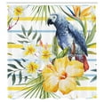 thumbnail image 3 of Ambesonne Colorful Shower Curtain, Tropic Exotic Parrots, 69"Wx84"L, Multicolor, 3 of 5