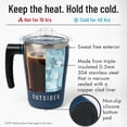 thumbnail image 6 of OUTSIDER - Stainless Steel Vacuum Insulated Coffee Mug with Handle - Spill Proof Travel Tumbler, 17 oz Navy, 6 of 9