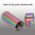 thumbnail image 3 of Portable Waterproof Stainless Steel Pills Case Container Bottle Keychain for ElderlyColorful Titanium, 3 of 5