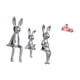thumbnail image 5 of Conjunto De Figuras De Resina De La Familia De Conejos Y Ciervos, Adorables Estatuas De Animales Para Mesa, Centro De Mesa, Estantería, Cocina, Comedor, Decoración, Artesanía., 5 of 8