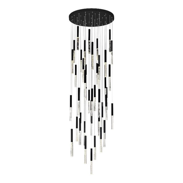 CWI Lighting Dragonswatch Lustre Intégré à LED avec Finition Noire
