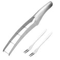 thumbnail image 1 of Watermelon Cutter Slicer Watermelon Into Cubes Melon Practical Cool Kitchen Gadget (Comes With 2 Fruit Forks), 1 of 9