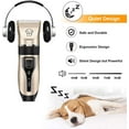 Electric Quiet Dog Hair Trimmer Set, Professional Rechargeable Cordless