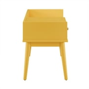 Weston Home Chelsea Lane Ethan Wood Bench with 1 Drawer, Yellow