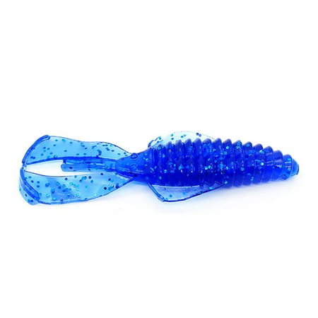 LIVEST 10Pcs 8cm/4.5g Artificial Bait Smooth Realistic PVC Colorful Worm Fishing Bait for Freshwater