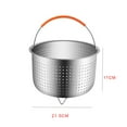 thumbnail image 1 of facefd Steamer Basket Stainless Steel Multifunction Steaming Meat Vegetables Fruits Eggs Strainer Insert, 1 of 6