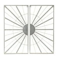 thumbnail image 6 of CosmoLiving by Cosmopolitan Gold Metal Half Moon Mirror Geometric Wall Decor with Gold Frame (2 Count), 6 of 7