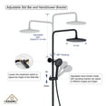 thumbnail image 3 of Boyel Living 3-Way Thermostatic Rain Shower Faucet with Handheld Shower Wall Exposed Install,Matte Black, 3 of 8