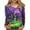 Mint Green, variant on Plus Size Halloween T Shirts for Women Funny Cute Long Sleeve Graphic Tees Casual Loose Pullover Tops Fall Clothes Purple, 2XL