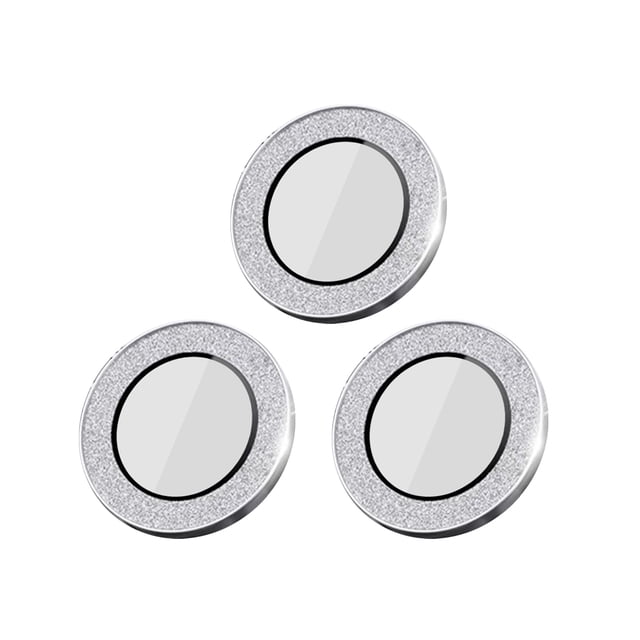 1 Ensemble de Protecteur d'Objectif Résistant aux Chocs et aux Rayures - Argent pour iPhone 14 Pro/14 Pro Max