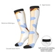thumbnail image 5 of Picia Women Crew Soft Moisture-wicking Socks A Bee Pattern Design Cotton Socks, One Size fit All, 5 of 9