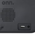 onn. Digital Alarm Clock Radio with Ombre Color Changing Display