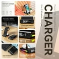 thumbnail image 5 of Wireless Charging Station Mobile Phone Watch Headphone Charger With Alarm Clock, 5 of 5