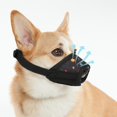 thumbnail image 1 of Breathable Dog Muzzle - Adjustable Print Pet Muzzle for Small, Medium & Large Dogs - Anti-Biting, Barking & Chewing - Nylon Pattern - Drinkable & Anti-Droppin - Socially Acceptable., 1 of 4
