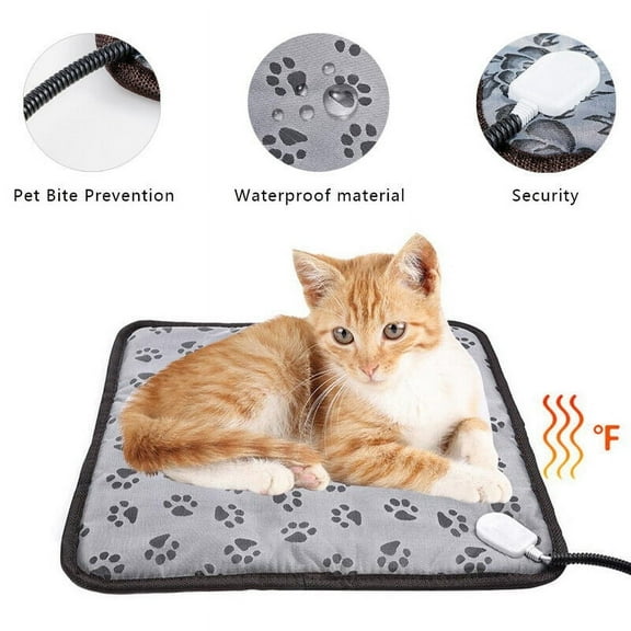 General Large Waterproof Heating Pad Large Waterproof for Dogs & Cats, Grey