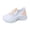 White, variant on HTHLVMD Comfortable Summer Running Sneakers, Knit Chunky Sneakers for Women, Women's Breathable Walking Running Shoes Casual Lace Up Tennis Sneakers Non Slip Work Sport Athletic Shoes, White 5.5