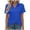 #0180-Blue, variant on Shihyeh Women's V-Neck Polo Shirts UPF 50 Short Sleeve Sun Protection Quick Dry Golf Polos Collared Shirt