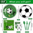 thumbnail image 2 of Set de Suministros para Fiesta de Fútbol Tonyta de 168 Piezas, 2 of 7