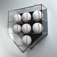 thumbnail image 1 of Vitrina de Béisbol de 7 Agujeros, Gabinete Montado en la Pared a Prueba de Polvo Estante de Exhibición de Almacenamiento de Bolas con Tapa de Sellado Magnético para, 1 of 9