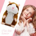 thumbnail image 3 of Juguete de peluche suave, muñeco de Animal, sonido para caminar, hablar, grabar, juguete de hámster Hugtrwg  Para estrenar, 3 of 8