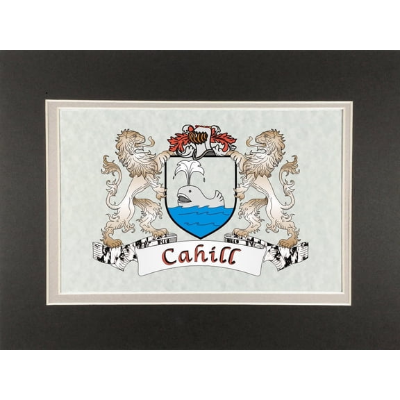 Cahill Irish Coat of Arms Print - Frameable 9" x 12"