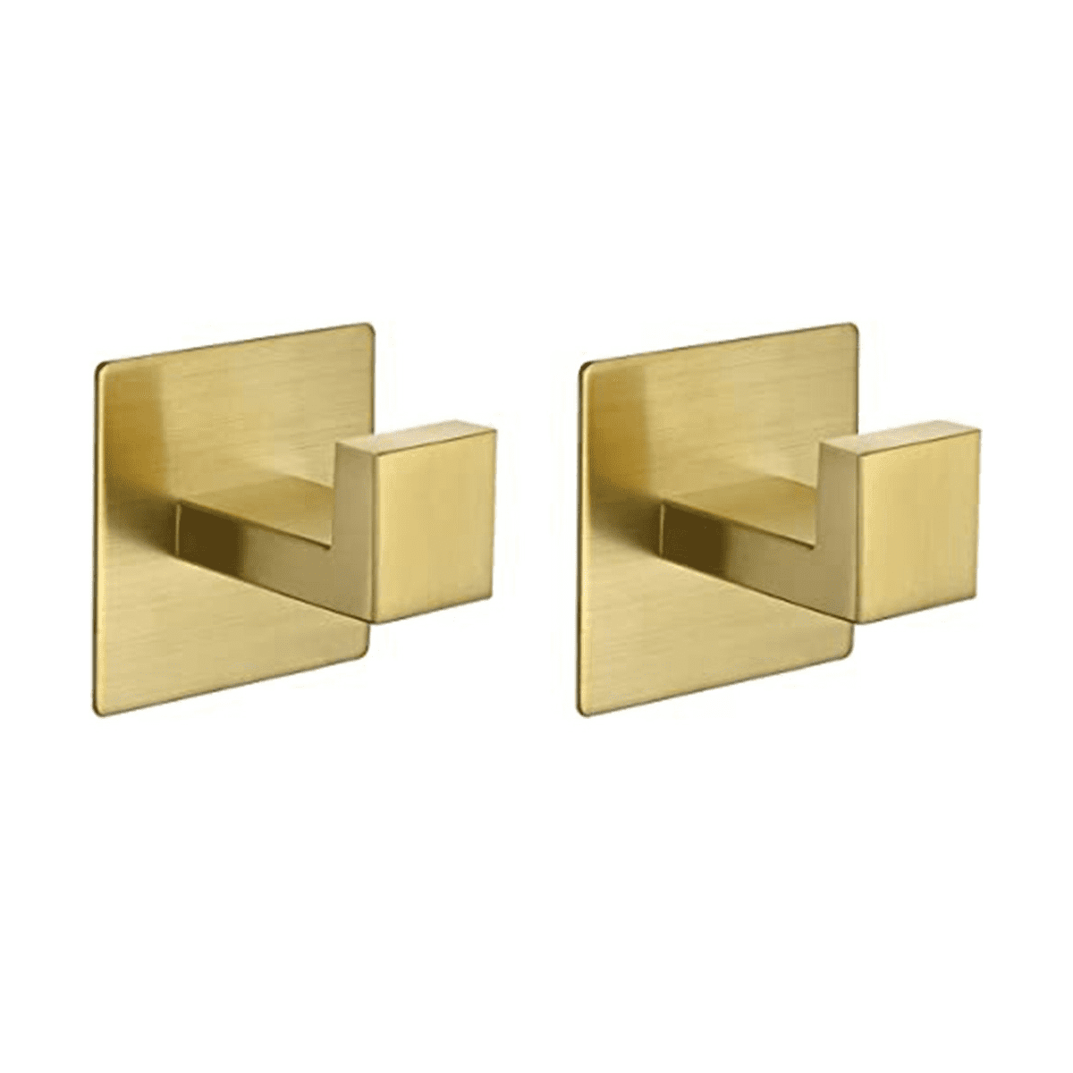 Square Towel Hooks Robe Hook Holder Stainless Steel Bath Kitchen Wall Stick on Coat Hooks for