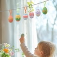thumbnail image 4 of Iumwxz Set of 6 Easter Egg Hanging Ornaments with Creative Patterns, Foam Easter Decorations for Indoor Trees Windows Doors, Reusable Festive Scene Decoration, 4 of 6