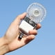 thumbnail image 1 of Eléctrica portátil Mini ventilador de mano con carga USB para viajes al aire libre (blanco), 1 of 9
