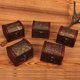 thumbnail image 1 of Caja de almacenamiento de joyería de madera, 5 uds., pequeño estilo europeo, artesanía Retro, soporte para anillos, organizador para anillos, pendientes, pastillas (envío aleatorio), 1 of 5