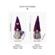 thumbnail image 4 of Gorro de punto morado sin rostro para Navidad, muñeco de anciano, decoración navideña, adornos colgantes, árbol de casa morado, 4 of 5