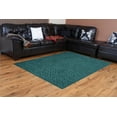 thumbnail image 2 of Indoor/Outdoor Area Rug with Rubber Marine Backing for Patio, Porch, Deck, Boat, Basement or Garage with Premium Bound Polyester Edges Teal Half Round 33" x 66", 2 of 2