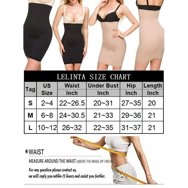 SAYFUT Half Slip for Women High Waist Under Dress Seamless Shaping Seamless Slip  Tummy Control Slimming Shapewear 